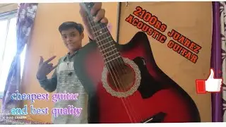 Unboxing and review juarez guitar red colour sound test. link in description to buy 🎸guitar