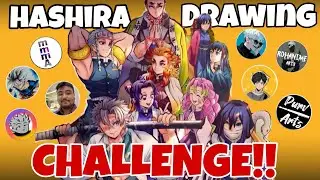 &ldquo;Hashira Challenge 🎨🔥 | Epic Demon Slayer Drawing Showdown&rdquo; Part-1 Sanime 