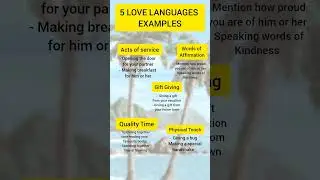 5 Love Languages with Examples