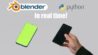 Real time visualisation of the orientation of my smartphone in Blender