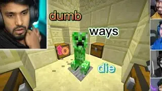 INDIAN GAMERS funny moments in Minecraft ⚫ techno gamerz, bbs, live Insaan, gamerfleet, part-1