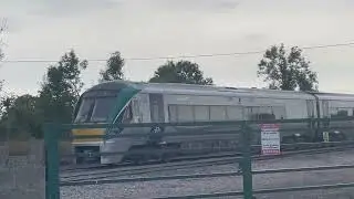 Irish Rail Class 22000 Is Leaving Ballybrophy, Route To Limerick