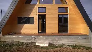 Cabana A-Frame, finisata, Smida