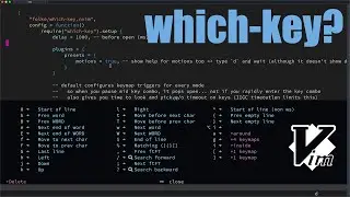 Отображать соответствующие сочетания клавиш, когда вы застряли в Vim (which-key)