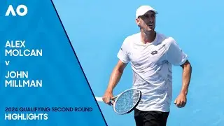 Alex Molcan v John Millman Highlights | Australian Open 2024 Second Round Qualifying