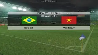 [PES 6] World Cup final | Vietnam 2 - 1 Brazil | Top player difficulty