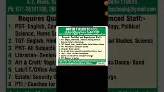 Private school vacancy 2023/TGT PGT PRT VECANCY 2023/#teachingjob2023/@SarojMishraTutorial
