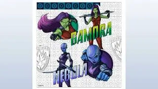 GAMORA AND NEBULA | HAPPY COLORING APP