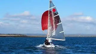 Downwind Fireball Jibe Training at Hayling Island