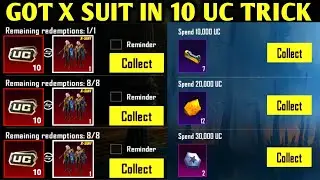 😍GOT X SUIT IN 10 UC WITH THIS TRICK | BGMI UC SPENDING FREE TRICK | GET FREE 7 MINI MATERIAL