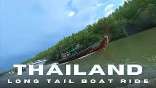 {Thailand 4K} Krabi Ao nang Beach Long tail boat Drive tour || April 2025