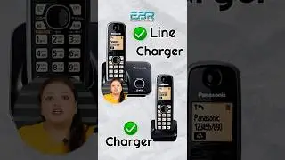 Dual Handset wala Panasonic KX-TG3712SXB Digital Cordless Telephone ☎️ #shorts #panasonic