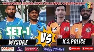 Semi Final 2 | set 1 Mysuru vs Karnataka State police | Karnataka State volleyball Championship 2025
