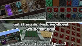 Texture Pack Medieval Support Minecraft 1.18/1.19 | Minecraft Bedrock | Zee D Geeky