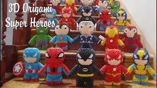3D ORIGAMI SUPER HEROES COLLECTION | PAPER SUPER HEROES HANDMADE TOY