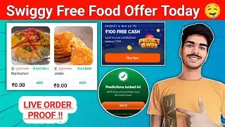 Swiggy free food offer today | swiggy predict and win | predict & win offer swiggy | free food offer