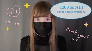 ASMR | 2000 Subs!!!! | Personal attention and slime noises