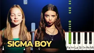 Betsy & Мария Янковская - Sigma Boy | Piano Tutorial FACILE
