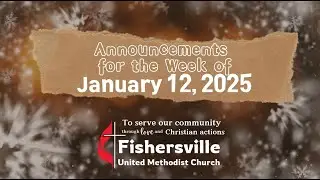 January 12 Announcements