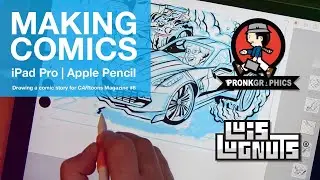 Drawing Comics for CARtoons Magazine with an iPad Pro & Apple Pencil #makingcomics