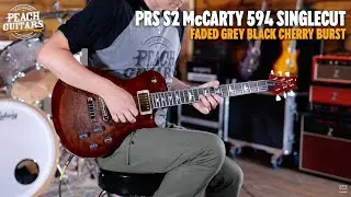 PRS S2 McCarty 594 Singlecut Faded Grey Black Cherry Burst *Peach Exclusive*