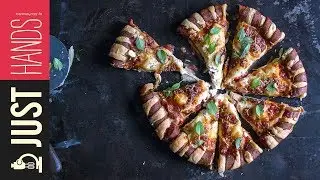 Sausage Twist Crust Pizza | Akis Petretzikis