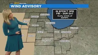 Chicago First Alert Weather: Rainy, windy day Friday