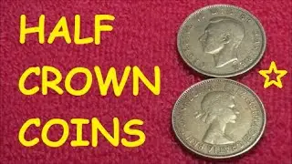 British Half Crown Coins #numismatics #coincollecting #halfcrowns