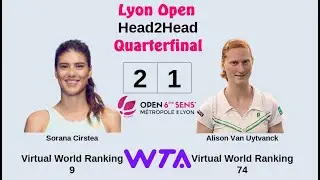 Lyon Open 2023 | Sorana Cirstea vs Alison Van Uytvanck | Quarterfinal | AO Tennis 2