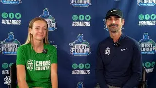 UWF Cross Country - Cooling Down With Coach 11/6 - Coach Caleb Carmichael and Chloe Rook