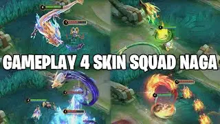 GAMEPLAY SKIN SQUAD NAGA FULL DATA - SKIN GRATIS TAPI EFEK SKILL NYA BUKAN GRATISAN! MOBILE LEGENDS