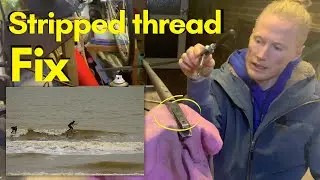 DIY fixing the hydrofoil: Stripped thread fuselage fix