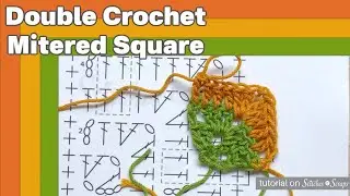 Double Crochet Mitered Square Tutorial