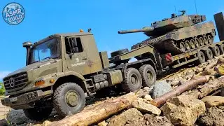 DIY RC Tanker CRASH & Fire Rescue! Heavy Tank Transport Mission | Miniature ASMR construction