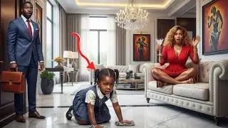 Billionaire arrived home from work finds his only daughter working as a maid, what he did next will&hellip;