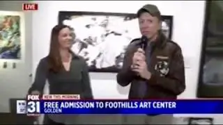 Fox31 Channel 2 Denver LIVE TV Interview at Foothills Art Center