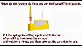 HP 934-935 Patrone Bef&uuml;llen mit Refill Adapter, Nachf&uuml;llanleitung HP 934-935