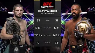 Khabib Nurmagomedov vs Jon Jones Full Fight - UFC 5 Fight Night