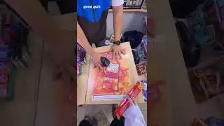why this boy doing like this in super market?