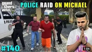 POLICE RAID ON MICHAEL HOUSE #140 | Techno gamerz gta5 #140 episode | gtav new video|Technoshortz