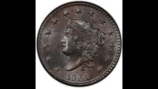 Classic Key Date 1824/2 Coronet Head Large Cent From The Eliasberg Collection.