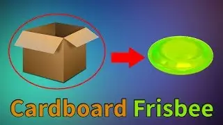 How to Make Frisbee with Cardboard at Home - DIY Cardboard Frisbee