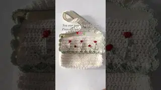 Crochet rose bag🌹#crochet #crochetmarket #crochetbag #crochetflower #pinterest #handmade #rose