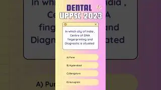 DENTAL UPPSC 2023 #neetmdspreparation #uppsc #mds #dental #toothnotes