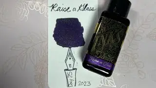 Christmas in July! Diamine Inkvent 2023, Day 25, Raise a Glass, the BIG reveal!