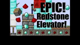 2D Minecraft Epic Redstone Elevator Tutorial!