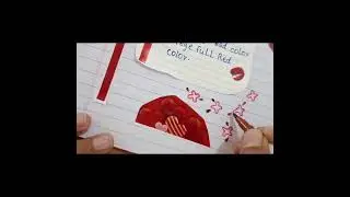 &diams;️RED JOURNAL BOOK | WITH HANDMADE DESIGN | LOVE FOR COLOUR RED ❤  #ayishasworld #craft #journal