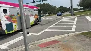 Space Coast Area Transit: Viera Walmart Bound Route 7 Bus #3023 Timelapse Murrell/SG Hill