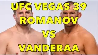 UFC Vegas 39: Alexander Romanov vs. Jared Vanderaa Fight Pick, Prediction and Breakdown
