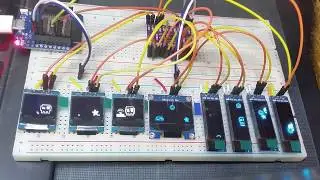 8 Multiplexed OLED /w ESP32 and U8g2 [2/2]